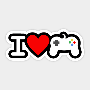 I Love Gaming Sticker